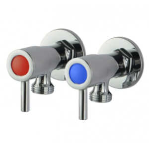 Nor-WST16.01+WST16.01 Round Chrome Washing Machine Taps